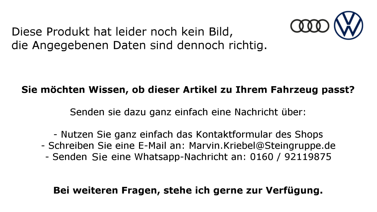 Original VW / Audi 1 Satz Befestigungsteile fuer Stossfaenger - A1 von 2015 - 2018 (hi.) - 8X0 098