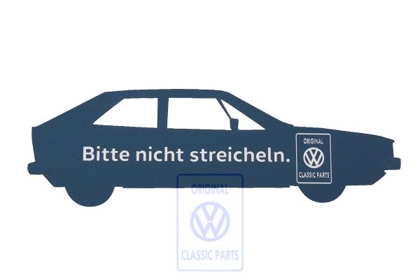 SteinGruppe - Classic Parts - Fahrzeugaufkleber Scirocco 1 (Hinterglasaufkleber) - ZCP 905 014