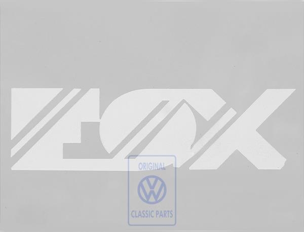 SteinGruppe - Classic Parts - Folienschriftzug FOX für VW Polo 2 - 871 853 750 B 90E
