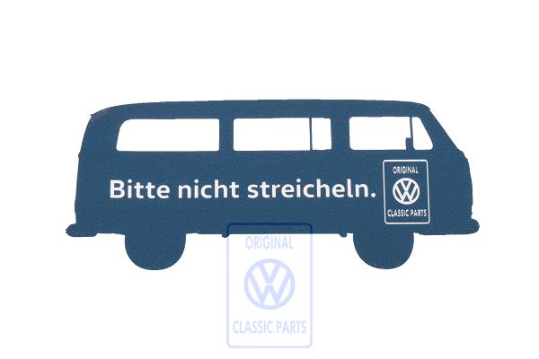 SteinGruppe - Classic Parts - Fahrzeugaufkleber T2 Bulli (Hinterglasaufkleber) - ZCP 905 016
